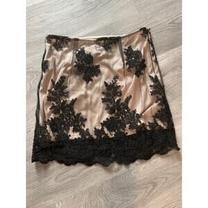 SEEK size medium black lace mini skirt
